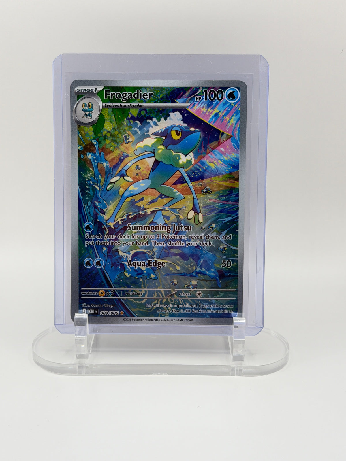 Frogadier 089/086 Illustration Rare Chaos Rising Pokémon card front