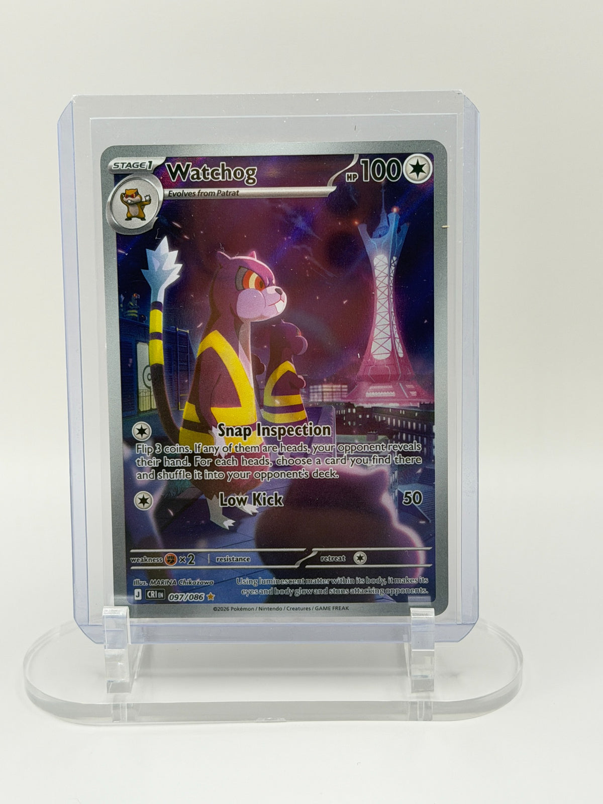 Watchog 097/086 Illustration Rare Chaos Rising front