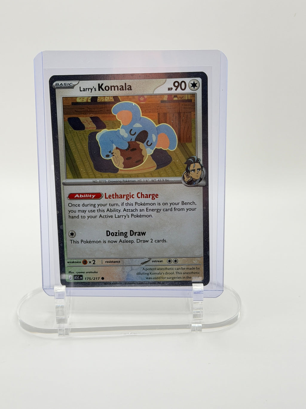 Larry's Komala 175/217 front – Pokémon TCG card