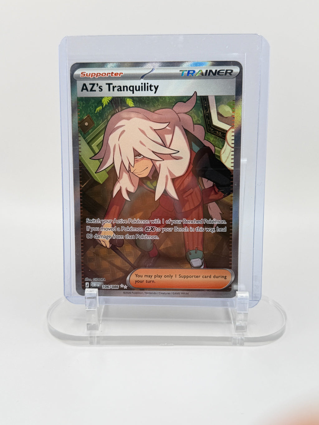 AZ's Tranquility 106/086 Ultra Rare Chaos Rising Pokémon card front