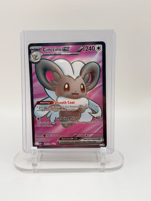 Cinccino ex 105/086 Ultra Rare Chaos Rising Pokémon card front