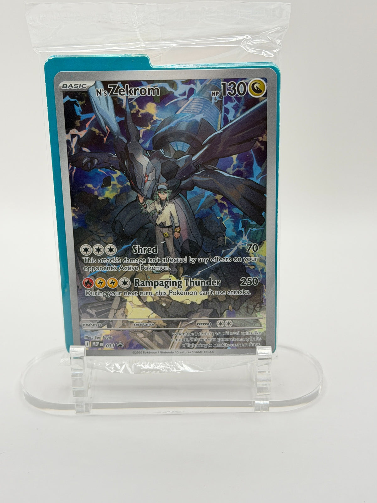 N's Zekrom MEP 031 front – Pokémon TCG card