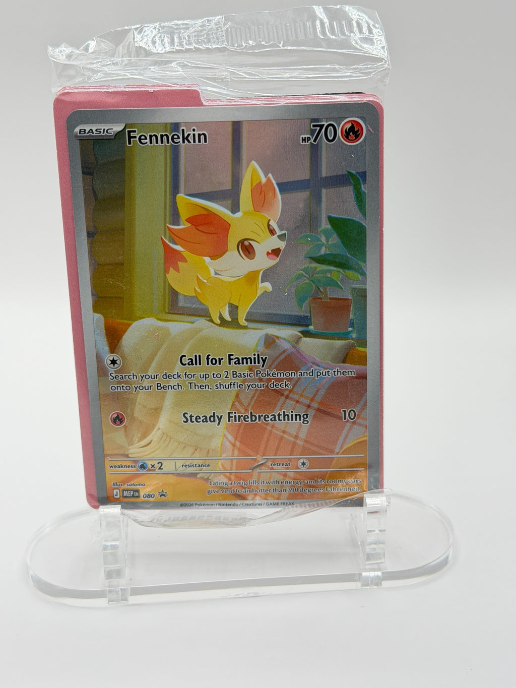 Fennekin MEP 080 front – Pokémon TCG card