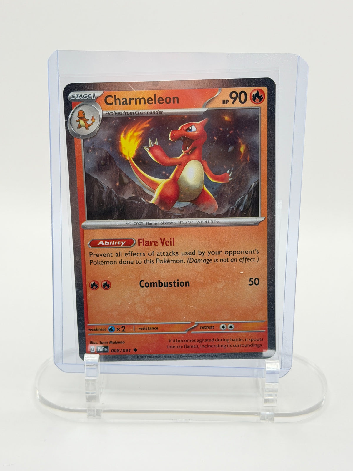 Charmeleon 008/091 front – Pokémon TCG card