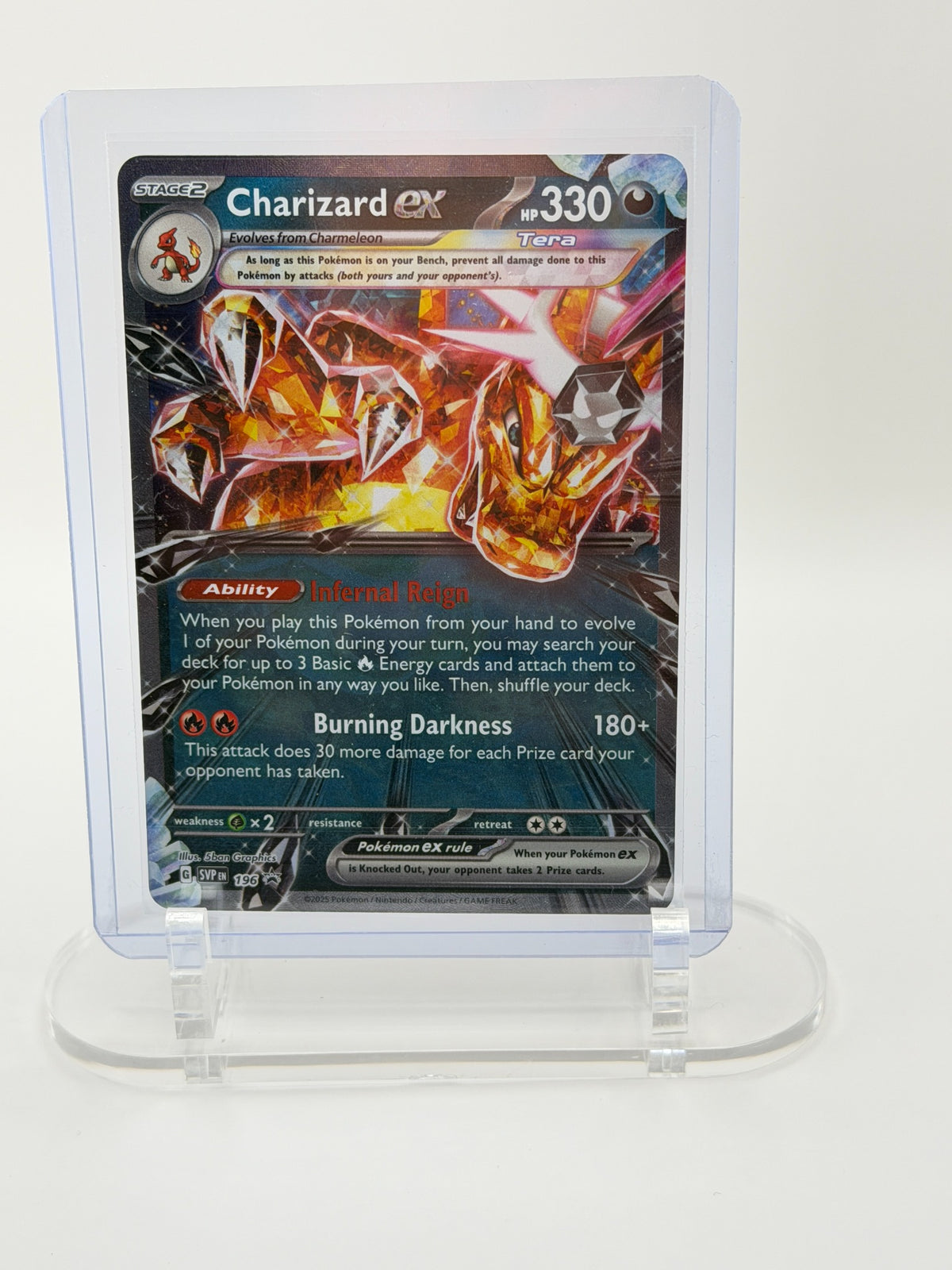 Charizard ex SVP 196 front – Pokémon TCG card